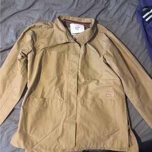 Tan Jacket with Front Pockets